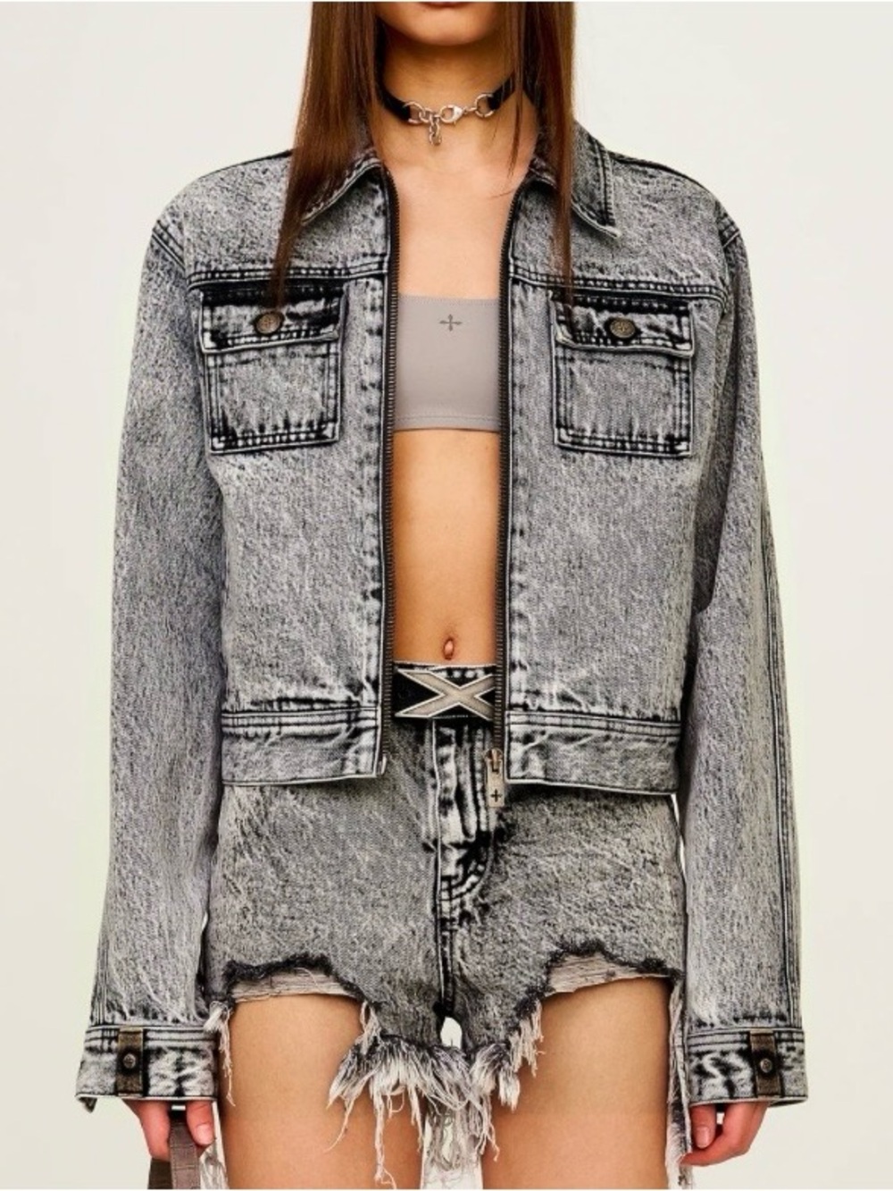 SMFK Compass Cross Classic Rider Denim Jacket